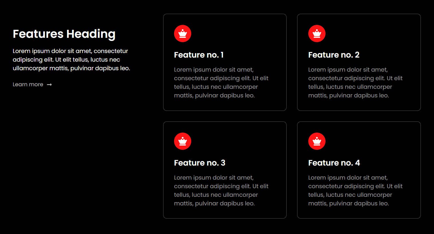 features 8 dark