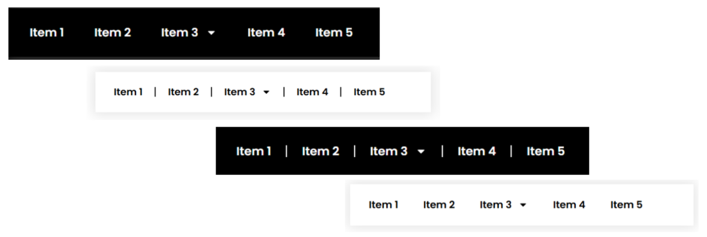 navigation menus