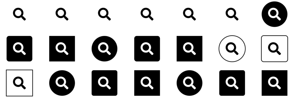 search icons