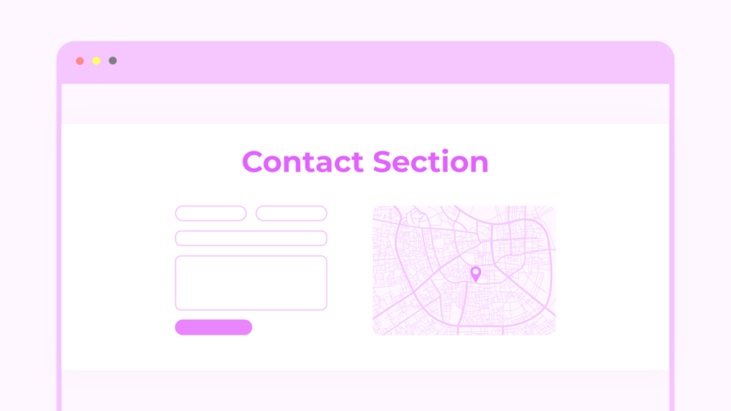 contact section templates elementor