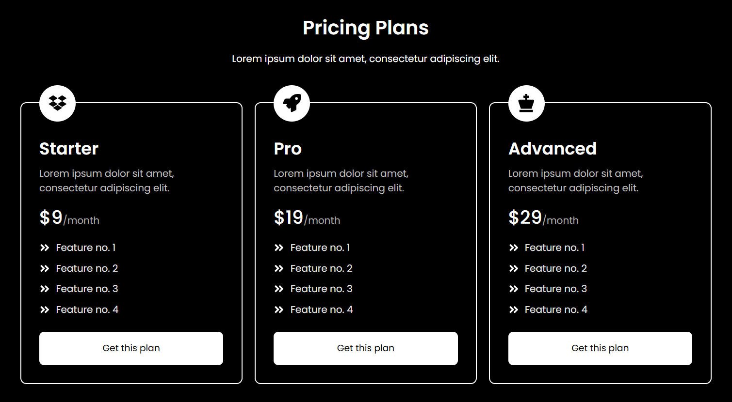 pricing 10 dark