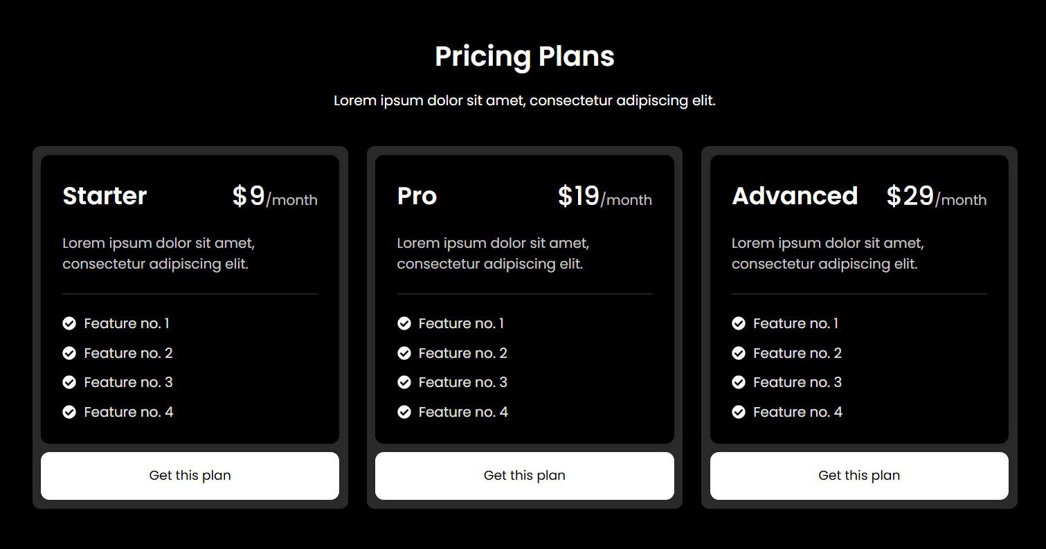 pricing 6 dark