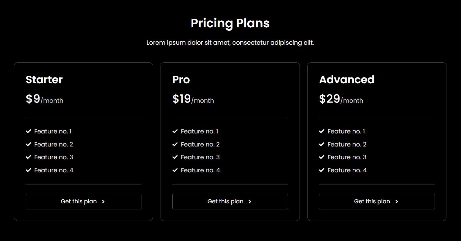 pricing 7 dark