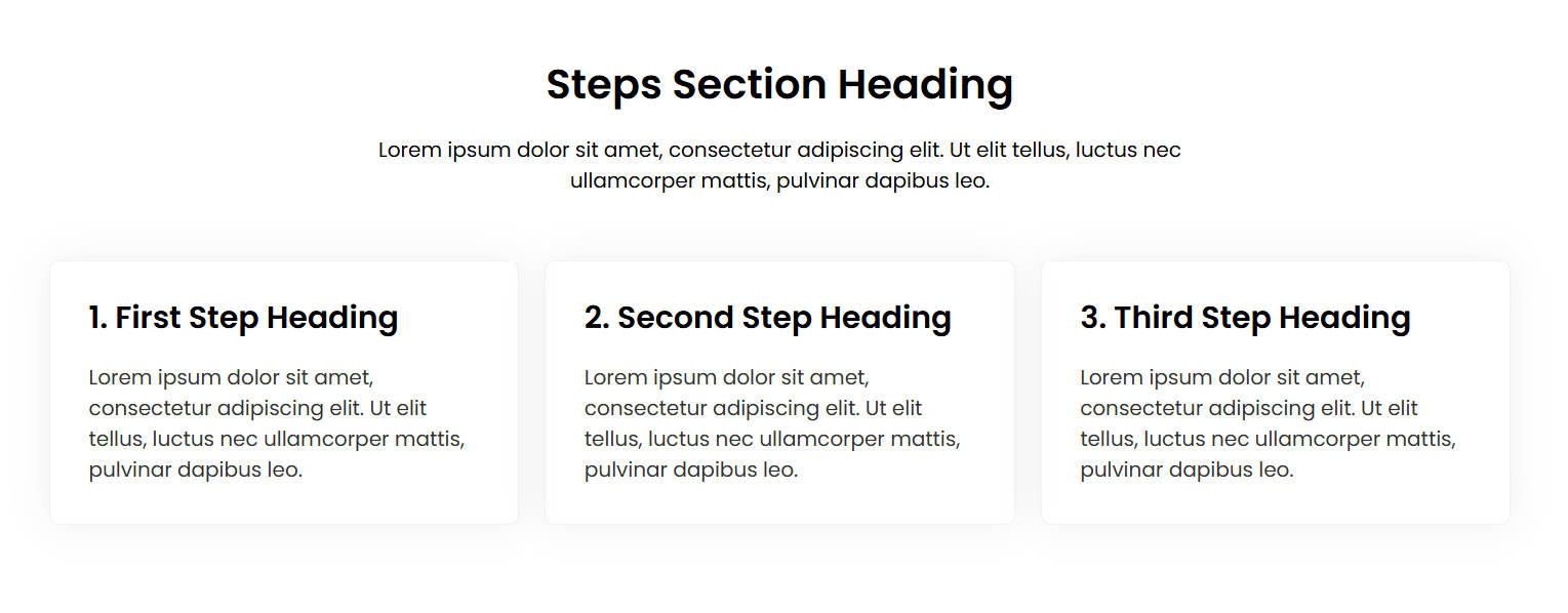 steps 1