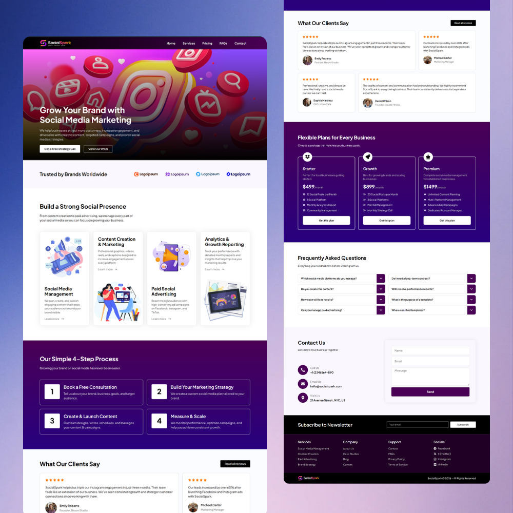 element shogun landing page 1