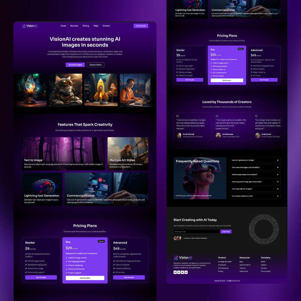 element shogun landing page 3
