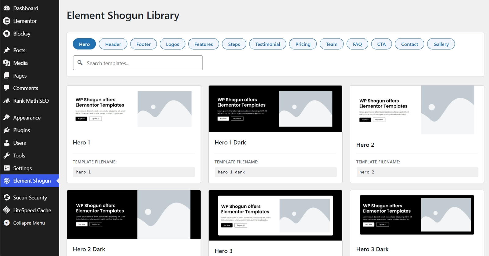 element shogun plugin library