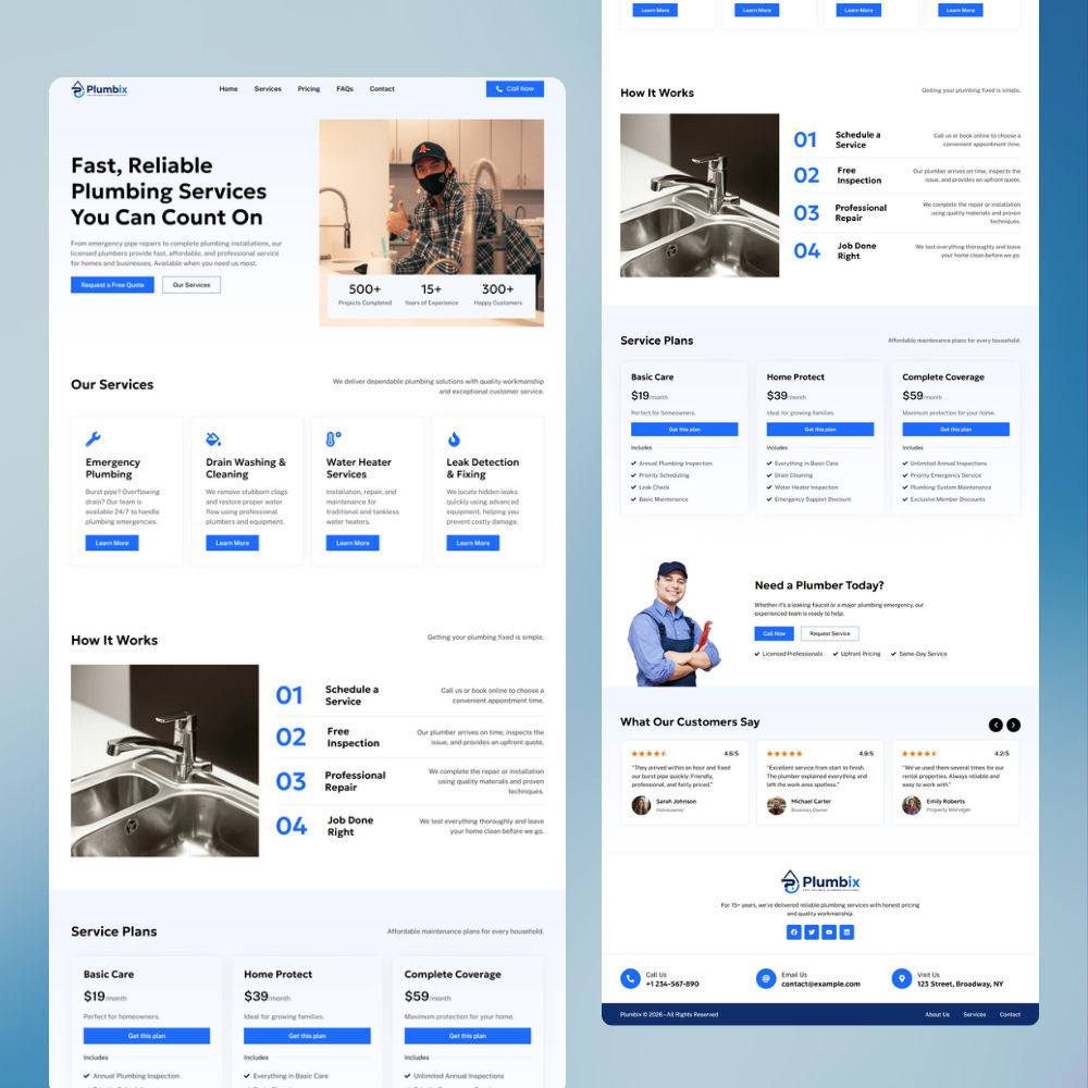landing page 4 element shogun