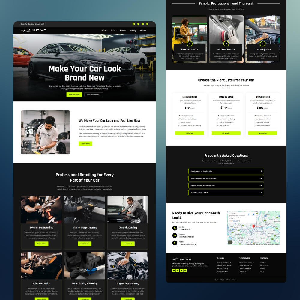 landing page 9 element shogun